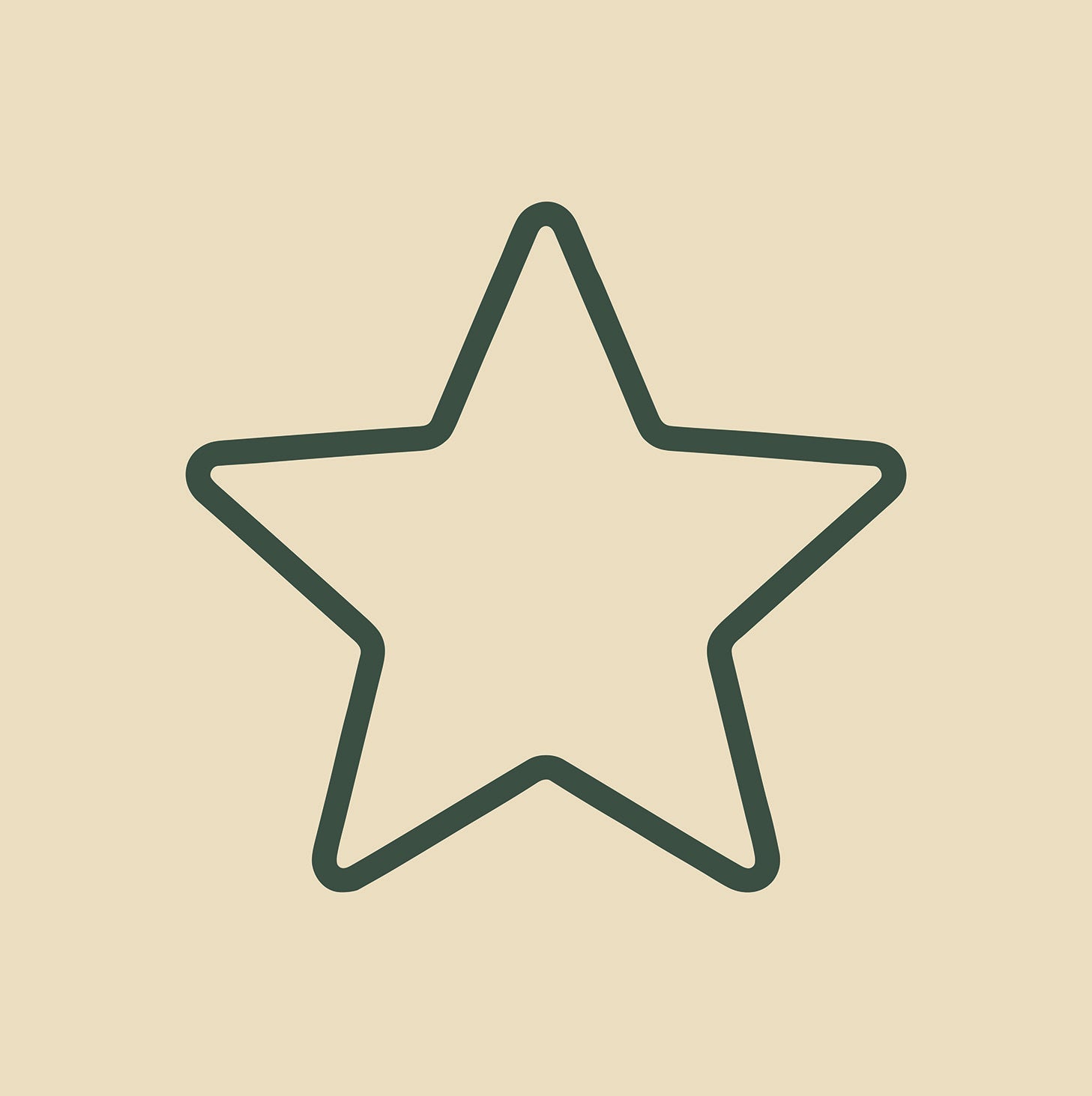 Icône étoile représentant les meilleures ventes et les formules les plus appréciées