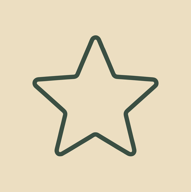 Icône étoile représentant les meilleures ventes et les formules les plus appréciées