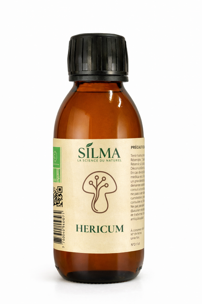 Flacon de sirop Hericium SILMA 150 ml – formule naturelle au Lion’s Mane