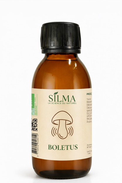 Flacon de sirop de Boletus SILMA 150 ml – complément alimentaire à base de champignon