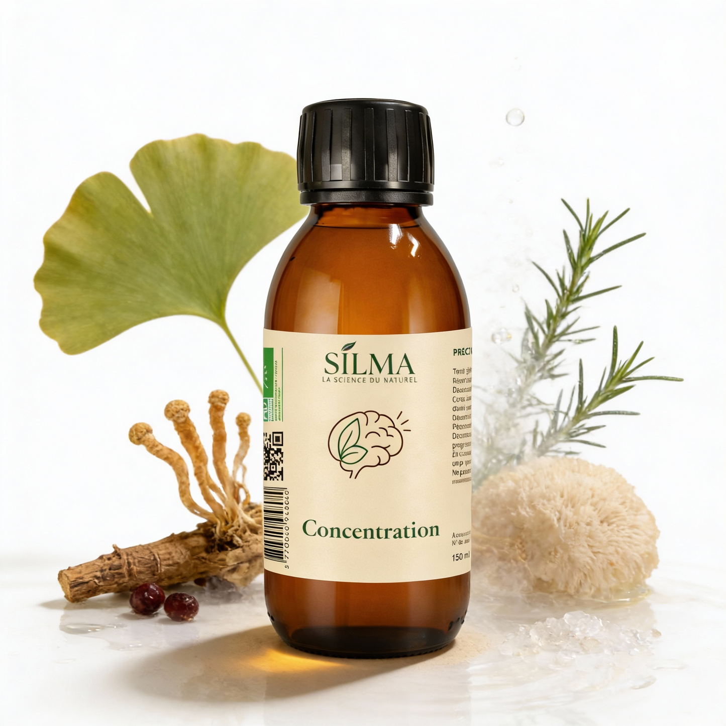 Sirop Concentration SILMA – clarté mentale, mémoire et résistance naturelle au stress