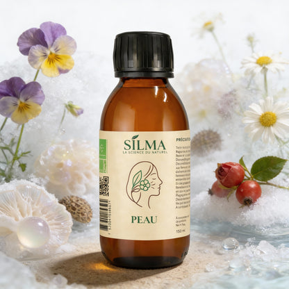 Sirop Peau SILMA – complément alimentaire naturel pour l’éclat, la pureté et la protection de la peau