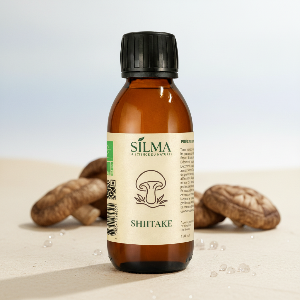 Sirop Shiitaké SILMA – complément alimentaire naturel pour l’immunité, la détox et la protection cellulaire
